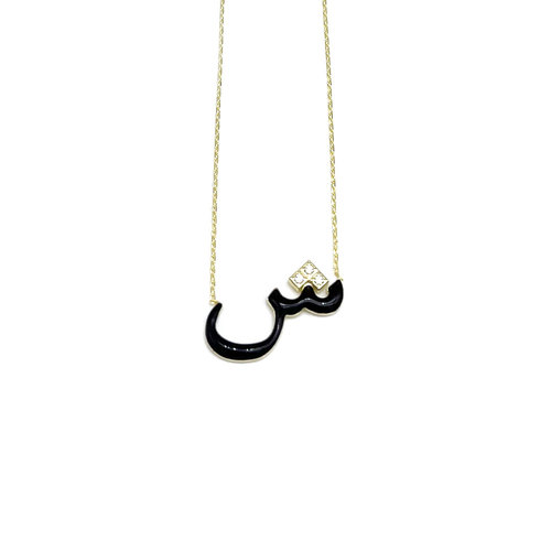 Sterling silver necklace - gold plated