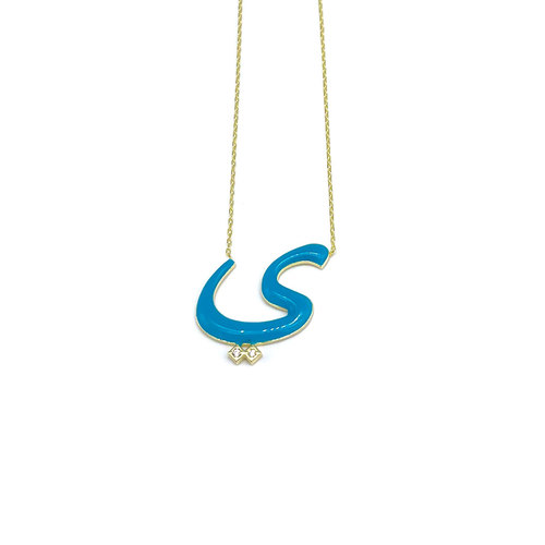 Sterling silver necklace - gold plated