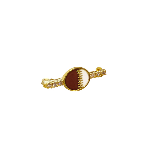 Handmade brooch - Gold plated with enamel