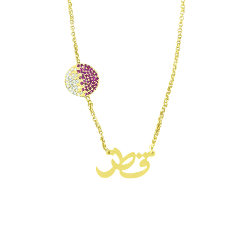 Handmade necklace - gold plated