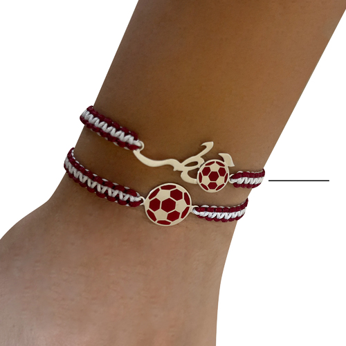 Sterling silver Qatar bracelet with enamel rhodium plated