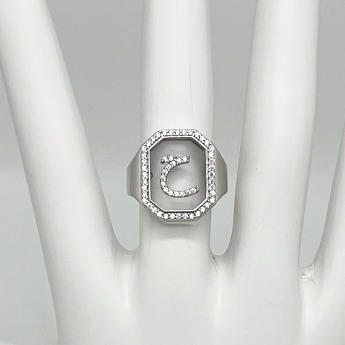 925 Sterling Silver Letter Ring