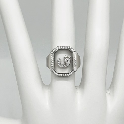 925 Sterling Silver Letter Ring