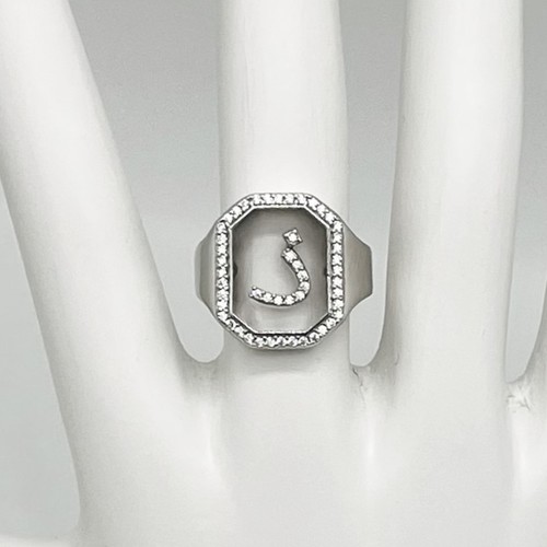 925 Sterling Silver Letter Ring