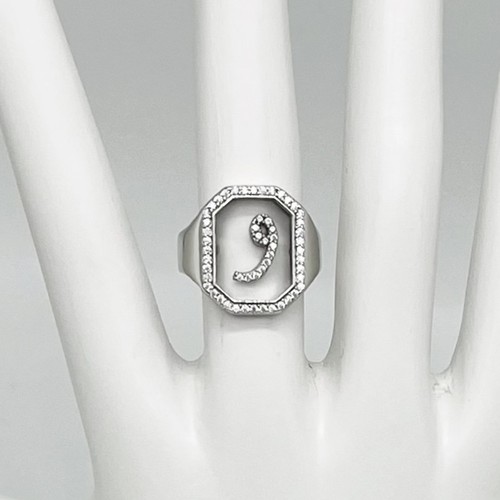 925 Sterling Silver Letter Ring