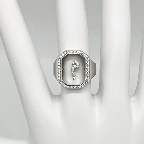 925 Sterling Silver Letter Ring