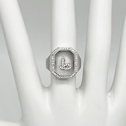 925 Sterling Silver Letter Ring