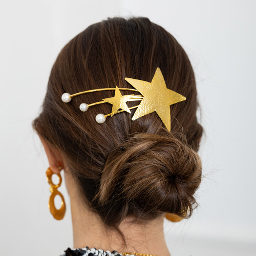 Stars hairclip - Gold Plated