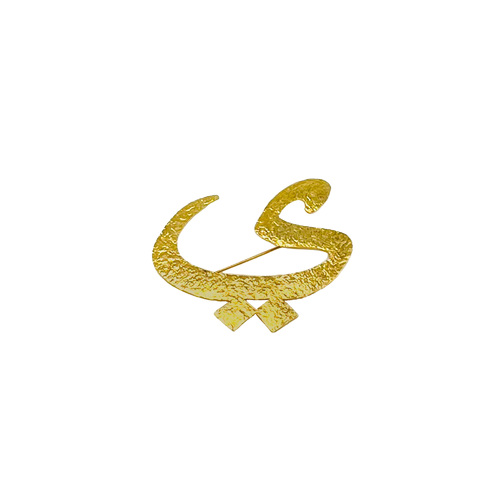 Handmade brooch - Gold plated