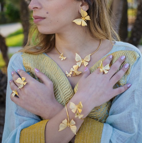 handmade butterfly set