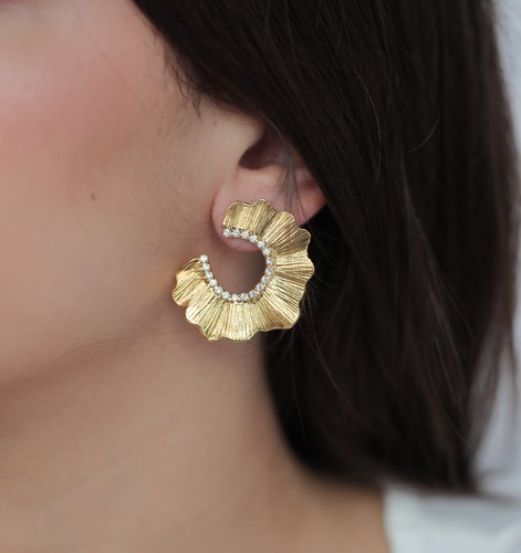 gold plated earrings