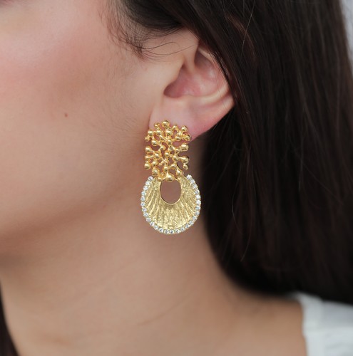 gold plated earrings