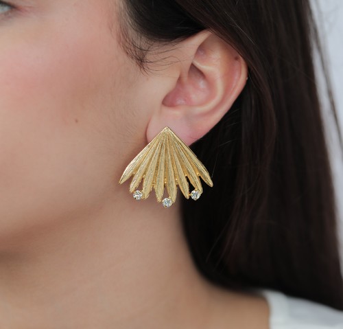 gold plated earrings