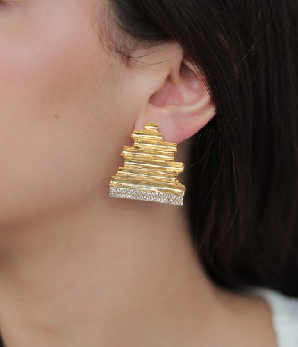 gold plated earrings