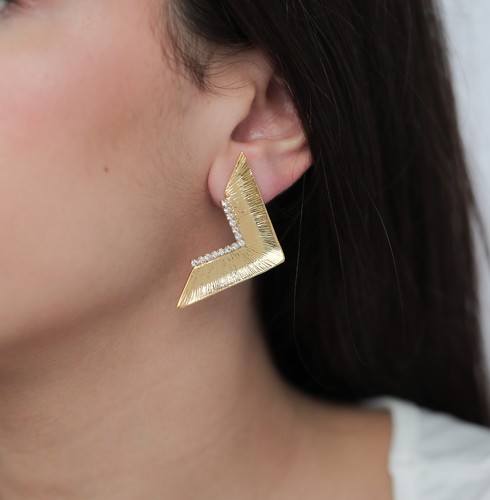 gold plated earrings
