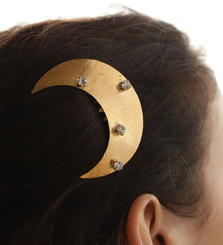 Handmade moon haircomb
