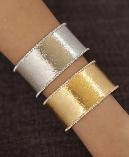 Handmade wide bracelets - Handmade bracelets plated with 24k of gold, crafted with care, featuring elegant design. Lightweight, unique, and perfect for everyday wear or special occasions.
