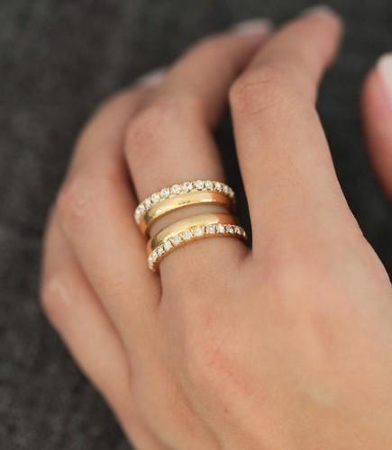 Handmade ring - gold plated ring