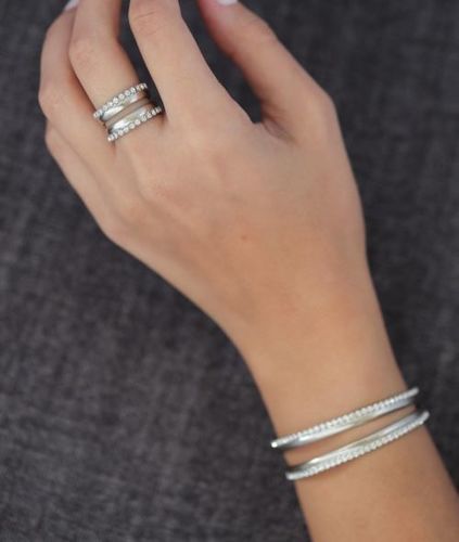 Set of bracelet and ring - Handmade bracelet and ring plated with 24k gold, crafted with care, featuring swarovski stones and an elegant design. Lightweight, unique, and perfect for everyday wear or special occasions.