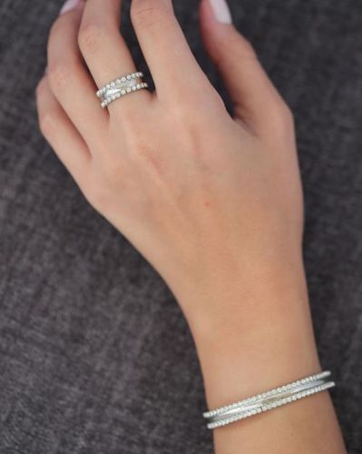 Set of bracelet and ring - Handmade bracelet and ring plated with 24k gold, crafted with care, featuring swarovski stones and an elegant design. Lightweight, unique, and perfect for everyday wear or special occasions.