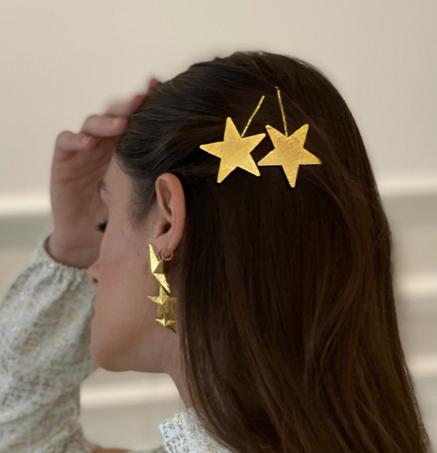 Stars Hair pins - Gold plated