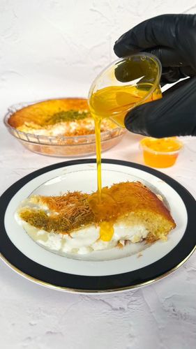 بسنافه - حجم الحصة 100 جرام، السعرات الحرارية 211، البروتين 9.5 جرام، الكربوهيدرات 29.4 جرام، الدهون 6.2 جرام، السكر 4.5 جرام. 
 *ملاحظة*: تعليمات التسخين: 20 ثانية التسخين قبل الأكل مطلوبة