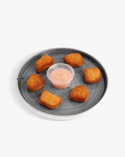 Chicken Nuggets - Calories 186 , Protein 15g , Carb 13.8g , Fat 7.8g .