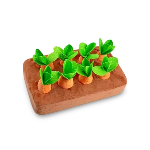 carrots toys - Hide the rewards game 6 carrots
The goal of the game is to keep the rabbit busy and motivate him to play and have fun
Fun activity event for your pet friend..
the way of playing :
Sprinkle some bounties, aromatic herbs, or flowers in the small holes and place the spatulas on top of them.
You will see your rabbit digging and lifting blockades to reach the rewards
Suitable for large cats as well
If your rabbit is lazy, this toy will suit him very well