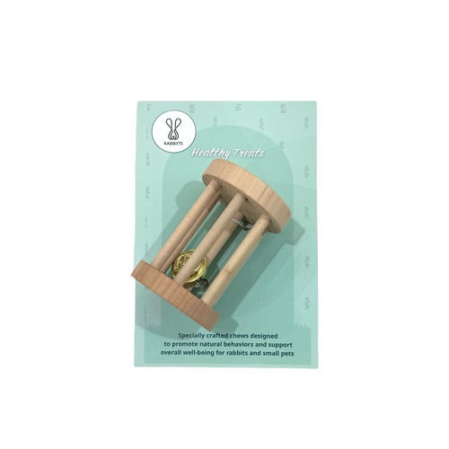 Wooden Roller Toy - Wooden Roller Toy with Bell
A safe and natural wooden toy designed for rabbits and small pets. The bell inside encourages play and movement, promoting curiosity and reducing boredom. Helps support healthy chewing behavior and dental care.


Material: Natural wood
Suitable for: Rabbits, hamsters, and small pets