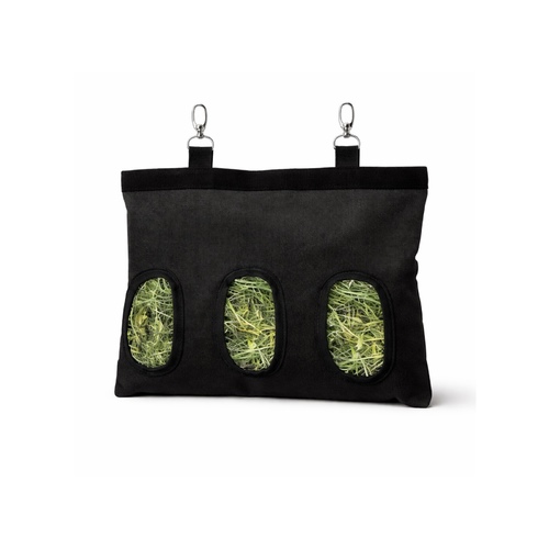 bag for hay - A practical hay feeder bag designed to provide hay in a clean and organized way inside the cage. It helps reduce hay waste while keeping food dry and free from dirt, ensuring a healthier feeding environment for your pet.
Easily attaches inside cages using the included metal hooks for convenient daily feeding access.


Features:



Reduces hay waste and mess inside the cage
Keeps hay clean and dry
Safe and convenient feeding openings
Easy to hang inside most cages
Made from durable material suitable for daily use
Easy to refill and clean





Dimensions:



Width: 32.3 cm
Height: 24.5 cm
Feeding opening: 7 cm × 11 cm





Suitable for:
Rabbits, guinea pigs, chinchillas, and other small pets.