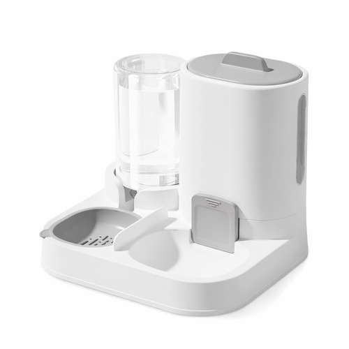 Pet Food & Water Dispenser - Description:
A practical and elegant solution for serving food and water in one place 🐾
This product combines a food dispenser and a water feeder in a smart design that helps organize your pet’s feeding routine with ease. The continuous water flow ensures your pet always has access to fresh water.


Features:
• 2-in-1 design (food & water)
• Automatic water dispenser maintains water level
• Easy to refill and clean
• Stable base to prevent slipping
• Ideal for everyday indoor use