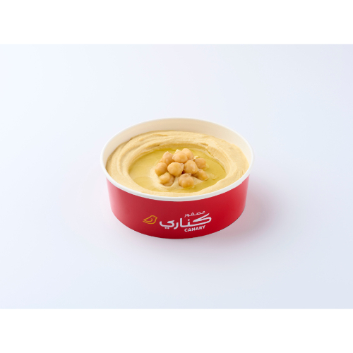 حمص - مصنوع من المكونات الطازجة ، بما في ذلك الحمص والطحينة وعصير الليمون ، مما ينتج عنه غموس كريمي ولذيذ ومثالي لأي مناسبة.