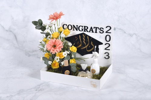 Horof - Graduation 3 - Perfume 30 ML Cocoa - Maamoul incense Natural Rose Choose to write on the box Gift Card Width 30 cm x Height 37 cm Approx