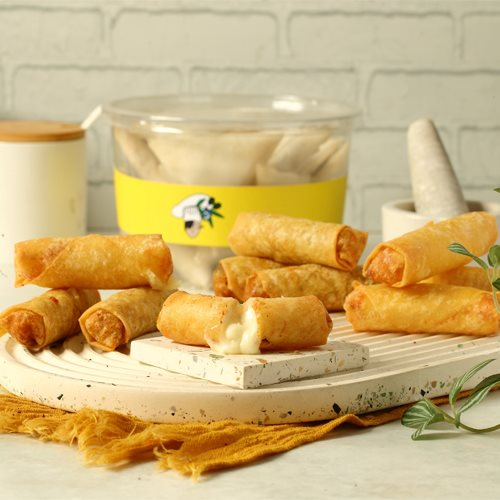 Cheese Rolls - Mix of halloumi & mozzarella cheese rolls