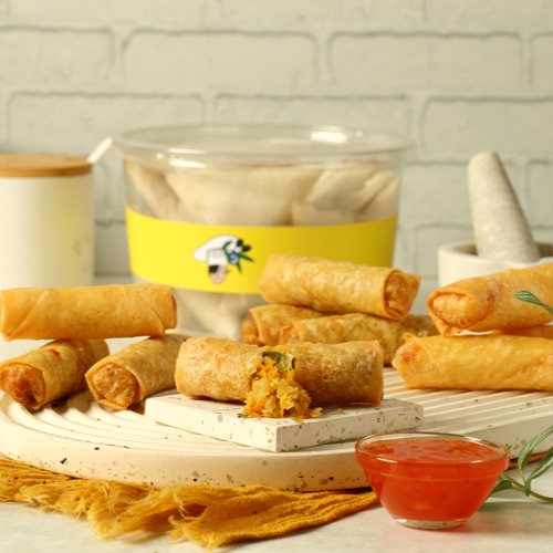 Lokmat Beit - Spring Rolls - Vegetables ( coleslow,carrots,pepper mix) rollls 
Dozen (12pcs)