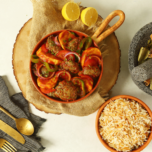 Lebanese Kafta with potato