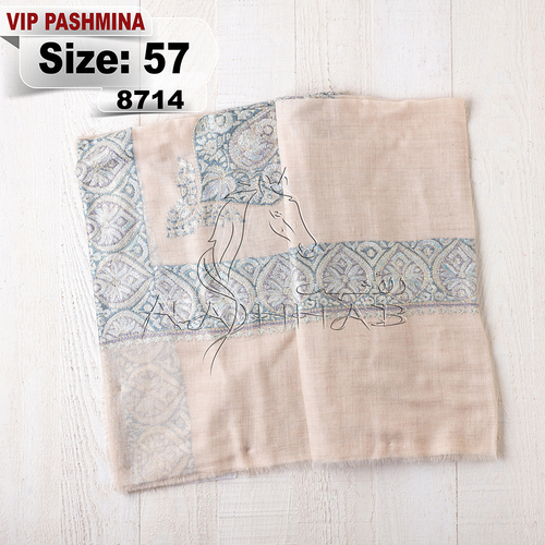 VIP-8614-57 - VIP,Pashmina,kashmiri,orginal,hand made embroidered,one size of this shawl are avilable.