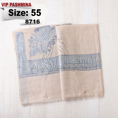 VIP-8716-55 - VIP,Pashmina,kashmiri,orginal,hand made embroidered,one size of this shawl are avilable.