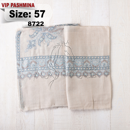 VIP-8722-57 - VIP,Pashmina,kashmiri,orginal,hand made embroidered,one size of this shawl are avilable.