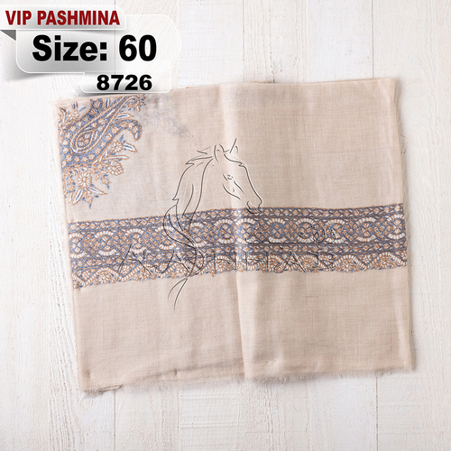 VIP-8726-60 - VIP,Pashmina,kashmiri,orginal,hand made embroidered,one size of this shawl are avilable.