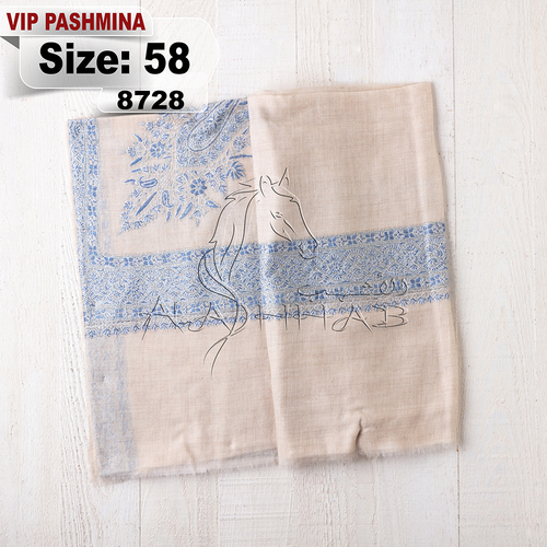 VIP-8728-58 - VIP,Pashmina,kashmiri,orginal,hand made embroidered,one size of this shawl are avilable.