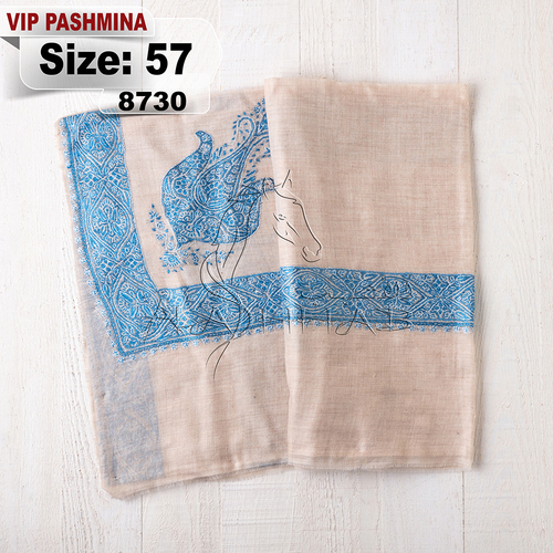 VIP-8730-57 - VIP,Pashmina,kashmiri,orginal,hand made embroidered,one size of this shawl are avilable.