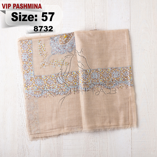 VIP-8732-57 - VIP,Pashmina,kashmiri,orginal,hand made embroidered,one size of this shawl are avilable.