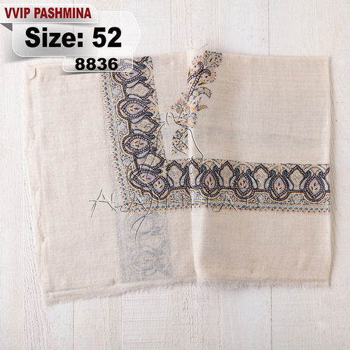 VVIP-8836-52 - VVIP,Pashmina,kashmiri,orginal,hand made embroidered,one size of this shawl are avilable.