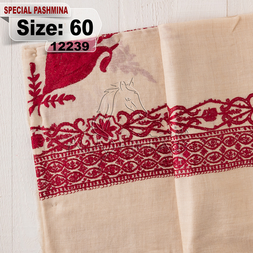 SPECIAL-12239-60 - SPECIAL ,PASHMINA,kashmiri,orginal,hand made embroidered,one size of this shawl are avilable.