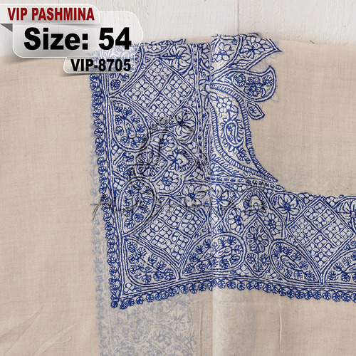 VIP-8705-54 - VIP,Pashmina,kashmiri,orginal,hand made embroidered,one size of this shawl are avilable.