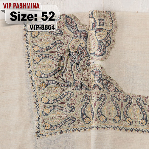 VIP-8864-52 - VIP,Pashmina,kashmiri,orginal,hand made embroidered,one size of this shawl are avilable.