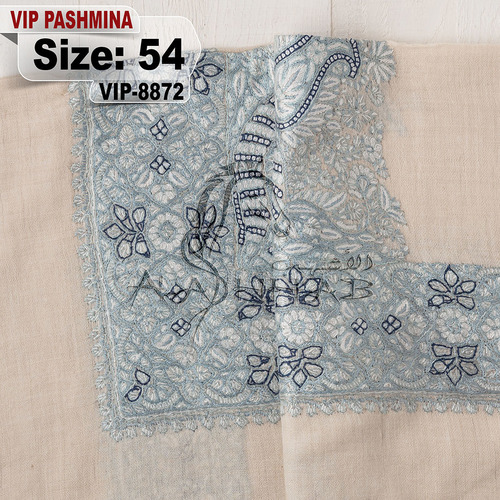 VIP-8872-54 - VIP,Pashmina,kashmiri,orginal,hand made embroidered,one size of this shawl are avilable.