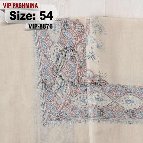 VIP-8876-54 - VIP,Pashmina,kashmiri,orginal,hand made embroidered,one size of this shawl are avilable.