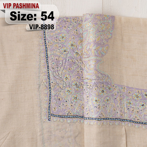 VIP-8898-54 - VIP,Pashmina,kashmiri,orginal,hand made embroidered,one size of this shawl are avilable.